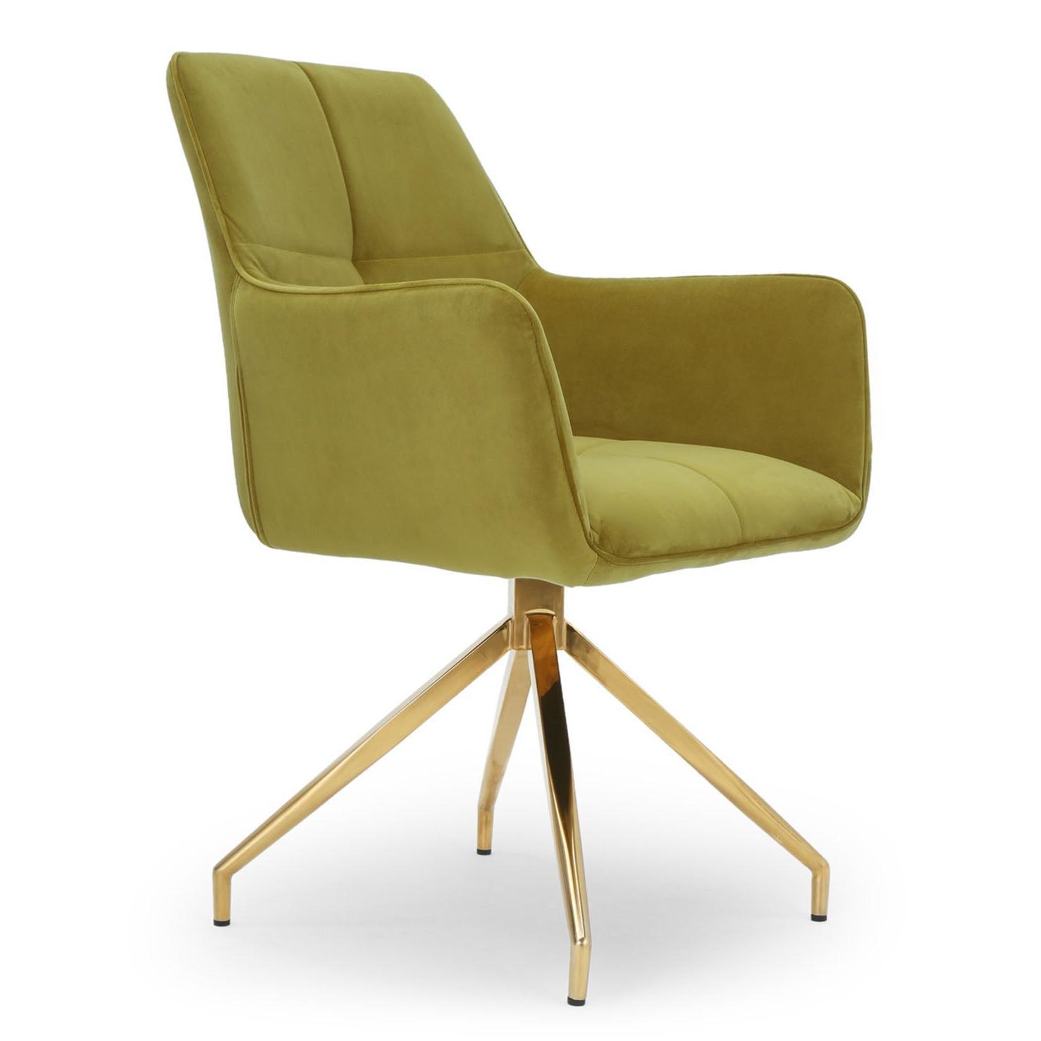 Elegant design swivel barrel chair (2)