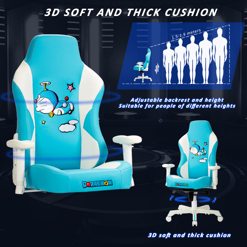 Gaming  Recliner Chair Blue (3)