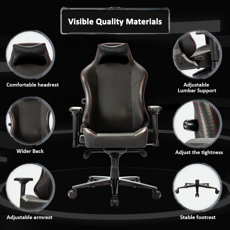 Gaming Recliner Chair Pu Leather High Back (1)