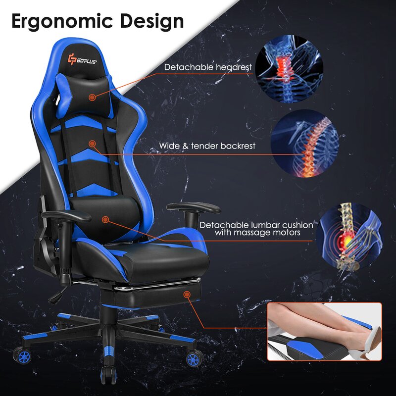 Massage PC&Racing Game Chair (5)